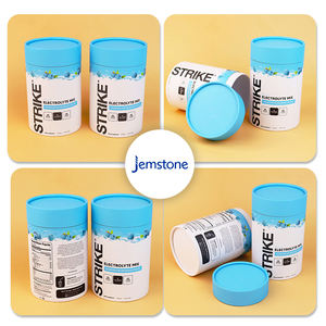 Tube de papier d'emballage imprimé en couleur personnalisé pour traitement de conception personnalisée avec couvercle - Product Image 1