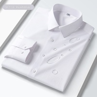 Chemise habillée à manches longues pour homme, triple protection, imperméable, résistante à l'huile et anti-salissure, pour affaires et occasions formelles