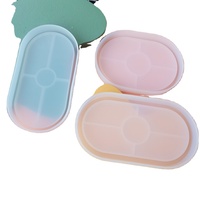 Moules ovales souples en silicone pour le moulage avec résine, béton, ciment et argile polymère Moule ovale en silicone