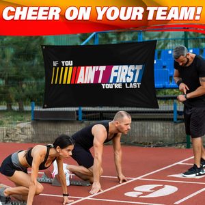 Banderas Motivacionales de <span class=keywords><strong>Carreras</strong></span> 3x5 FT - Poliéster Duradero, Impermeable y Ecológico - Diseño Audaz - Decoración de Pared para Gimnasio, Cuarto de Hombre, Oficina, Cumpleaños - Product Image 4