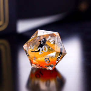 Jeu de dés à mouvement fluide Unique Kitten Sand D20 D6 polyédriques pour Dungeons & Dragons Baldur's Gate RPG Jeu de table - Product Image 3