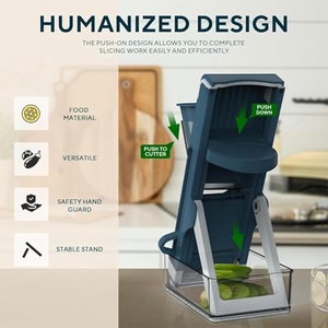 Pro <b>Multifunctional</b> Manual Food Salad Slicer Hand Shredding Machine Veggie <b>Cutter</b> <b>Vegetable</b> Chopper With Stainless Steel Blades - Product Image 4