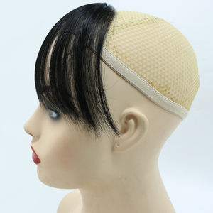 Changshunfa – Extensions de cheveux naturels 100% humains, <span class=keywords><strong>frange</strong></span> frontale, fait à la main, avec Clip - Product Image 2