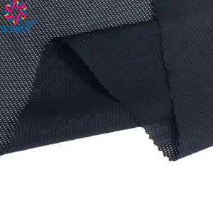 Mẫu Miễn Phí 150Gsm Đàn Hồi 125Cm Đan Polyester Spandex Thoải Mái Dễ chịu <span class=keywords><strong>Net</strong></span> Điện Màu Đen Lưới Hữu Cơ Vải Thể Thao Vải - Product Image 4