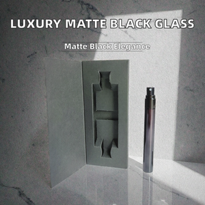 High Quality Customized Luxury Matte Black <b>Empty</b> Glass Pump Sprayer <b>Perfume</b> <b>Bottles</b> 3ml 5ml 10ml Hot Stamping Unique Box/ - Product Image 2