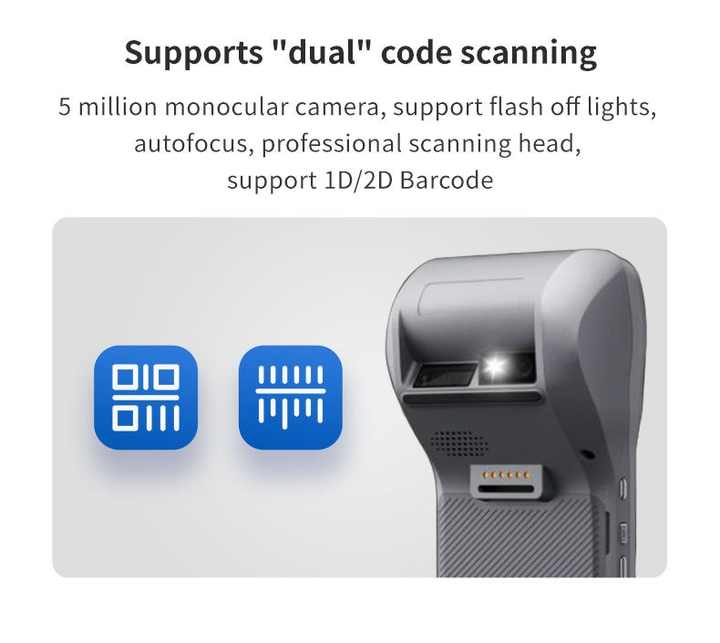 Handheld NFC Enabled Android 10 Cash Register Ordering Queue Calling ...