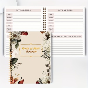 Cartella di lavoro di pianificazione di fine vita per affari adulti e ultimi desideri Notebook organizzatore Planner per informazioni sul beneficiario - Product Image 4