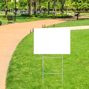 Customized 18x24 Double Sided Corrugated PP <b>Plastic</b> Signs Open Welcome Board Business Yard Signs H Stakes Custom Logo Custom - Product Image 6