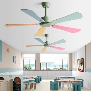 <b>Ceiling</b> <b>Fan</b> With Colorful Blades Ac Motor Quiet Design For Home Kitchen Living Room Kindergarten Commercial Use - Product Image 1