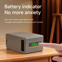 Batterie d'appareil photo OEM/RingTeam NP-FV100 Type-C avec décodage intelligent, sans messages d'erreur, double ports USB-C/USB, compatible avec Sony NP-FV100D