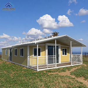 Casa Prefabricada Moderna con Techo a Dos Aguas, Porche Delantero, Cocina, Dormitorio y Baño para Proyectos Residenciales, Casa Modular Prefabricada - Product Image 2