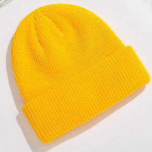 Bonnet d'hiver tricoté sans couture, style pêcheur, avec revers, chaud, motif imprimé, 100% coton, unisexe adulte - Product Image 2