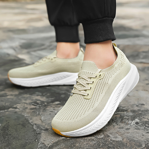 <span class=keywords><strong>Scarpe</strong></span> da Corsa Ortopediche da Uomo Comode, Traspiranti, Sportive, in Mesh Morbido, <span class=keywords><strong>con</strong></span> Punta Larga, Allacciate e Antiscivolo - Product Image 3
