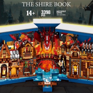 Zhenbrick 66035 – Serre-livres Thème <span class=keywords><strong>Hobbit</strong></span> – Blocs de Construction – Décoration de Bureau – Personnalisation DIY – Kits de Blocs de Construction MOC - Product Image 3