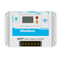 Controlador Solar MPPT con Protocolo de Comunicación RS485 de 10A, 12V/24V, 150V Máx. PV, 1600W, Interfaz TTL Universal Automática