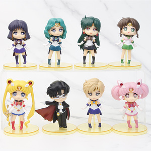 Set de 8 Figuras de Acción de YMJ de Pretty Soldier Sailor Moon, Mini Figuras de Anime en PVC - Product Image 1