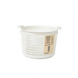 <b>Large</b> Capacity PP <b>Storage</b> <b>Basket</b> Set, Rectangular and Round Multi-Use Organizers for Bathroom Kitchen and Living Room - Product Image 1