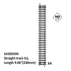 1:87 Ho Quy Mô G1 9.06 "230Mm Đường Sắt Thẳng Theo Dõi Mô Hình <span class=keywords><strong>Train</strong></span> Bố Trí Đường Sắt Đồ Chơi Kim Loại Đường Sắt - Product Image 3