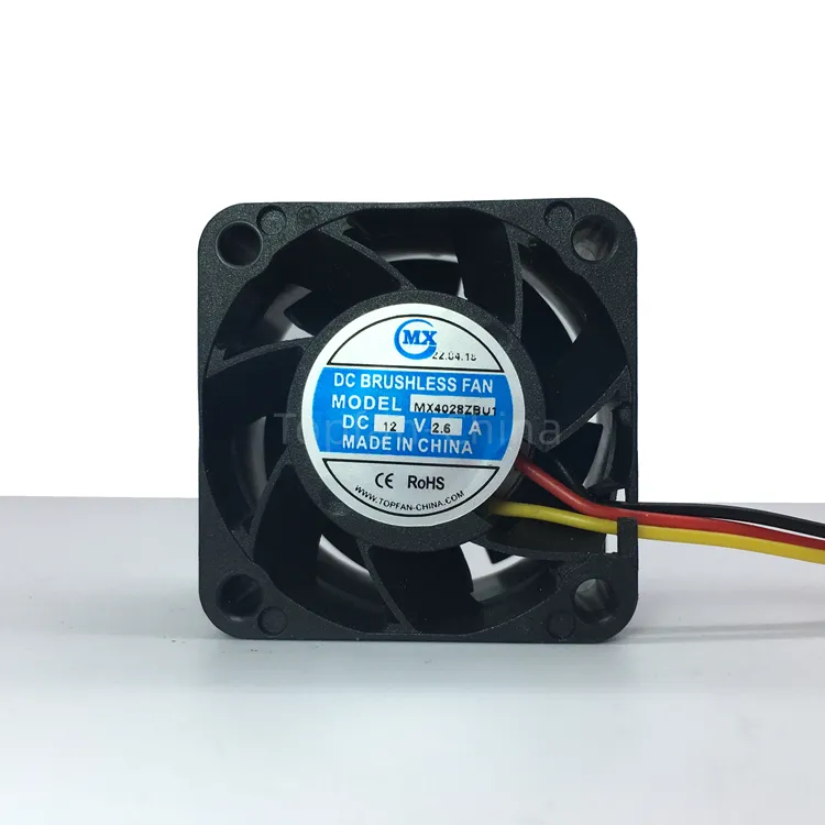 Chất lượng cao 40x40x28 Mét DC nidec fan hâm mộ W40S12BMD5-01Z90 DC 12V 18000 vòng/phút Utra dòng chảy Quạt hướng trục