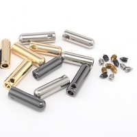 Aglets métalliques de haute qualité en laiton, style vis, pour cordons de sweat à capuche, sans nickel, durables