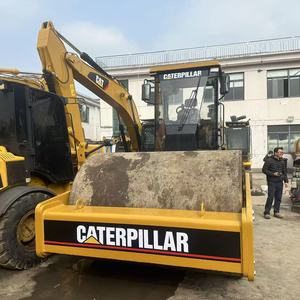 Compacteur à rouleaux vibratoire à moteur diesel Caterpillar CAT CS-683E d'occasion, d'origine Japon/USA, en bon état, en vente en stock - Product Image 3