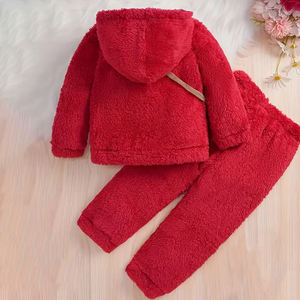New Fashion High Quality Children Two-Piece Sweat <b>Suit</b> Toddler <b>Baby</b> Girls Tracksuit Set Breathable Customized Colors Worsted - Product Image 6