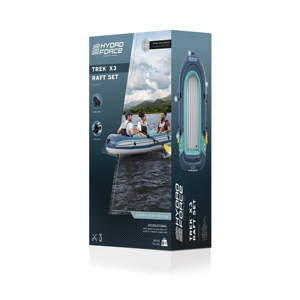 Bestway 61154 <span class=keywords><strong>Hydro</strong></span> <span class=keywords><strong>Force</strong></span> Trek X3 Juego de Balsas Inflables para 3 Personas, Bote Inflable de PVC de 2.94 m, <span class=keywords><strong>Kayak</strong></span> Inflable para Pesca - Product Image 6