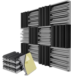 Paneles acústicos <span class=keywords><strong>de</strong></span> diseño moderno Espuma acústica 3D autoadhesiva para insonorización <span class=keywords><strong>de</strong></span> habitaciones <span class=keywords><strong>de</strong></span> pared Disponible para diseño <span class=keywords><strong>de</strong></span> modelos 3D - Product Image 2