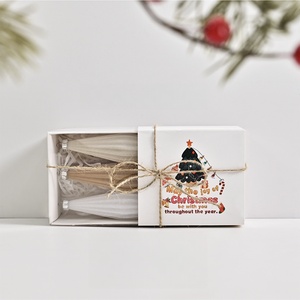 Boules de Noël floquées style macaron crème, pendentifs décoratifs, magnifiques ornements festifs à suspendre, idéaux pour la décoration - Product Image 6