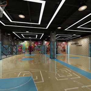 Lámpara Lineal Moderna Personalizada, Regulable, de Hierro Negro, Alto CRI 90, IP20, Solución de Iluminación para Sala de Billar, Gimnasio, Restaurante, Club - Product Image 6