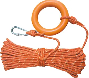 Quality supplier double braided polyester nylon rope for static climbing safety rope