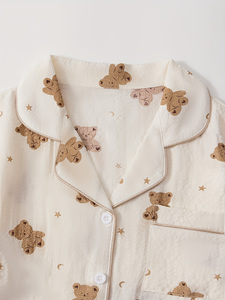 Ensemble de <span class=keywords><strong>pyjama</strong></span> personnalisé avec imprimé mignon de petit ours, 2 pièces, haut et pantalon long, vêtements de nuit, vêtements de détente pour femmes - Product Image 3