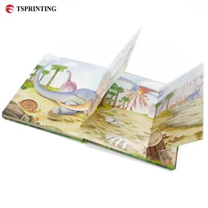 Free Sample Recyclable Make A Children's Books Demand 3D Effect Flip Pop Pp Cardboard Card Book Paper Board Book Printing