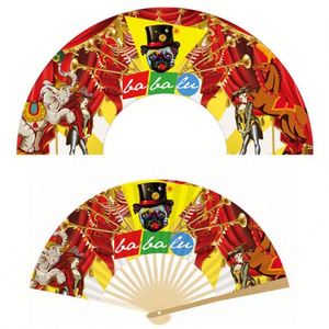 Proveedores de Primera Categoría, Abanicos de Mano Plegables de Bambú con Logotipo Personalizado al por Mayor, Abanicos de Papel con Varillas de Madera para Bodas - Product Image 3