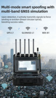 Yyt 58G ABS Détecteur de drones portable multi-bandes (3-5 km) et détecteur de micros espions, pour la défense anti-FPV et la protection de la sécurité