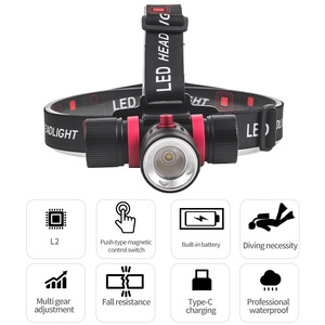 Faro LED Yunmai, 3000 mAh, recargable, resistente al agua, giratorio, lámpara de buceo para exteriores - Product Image 3