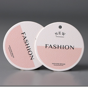 Sang trọng tùy chỉnh màu xanh đậm dày đặc biệt giấy dập nổi quần áo treo thẻ thân thiện với môi dập nóng cho cửa hàng đồ trang sức Giày - Product Image 6