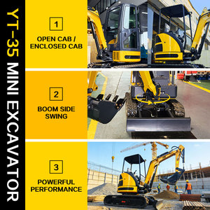 Mini Excavadora de <span class=keywords><strong>3</strong></span>.5 Toneladas con Motor Kubota, Excavadora Hidráulica, Maquinaria Compacta y Duradera para Granja, Jardín y Uso Residencial, Personalizable - Product Image 2