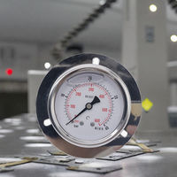 SY YB Analog Pressure Gauge Stainless Steel Housing Axial Installation Stable Readout 1/4" Connection 1.6% Accuracy 0.1~100Mpa