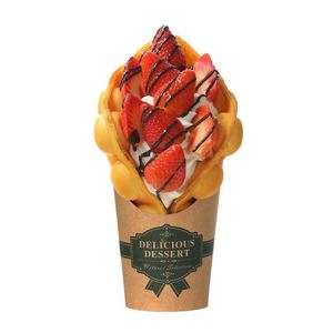 Bubble waffle holder packaging paper box hot food bubble waffle holder crepe egg waffle holder crepe cone