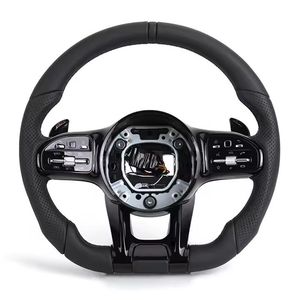 Volant semi-cuir pour Mercedes Ben ML W164 W166 W211 W212 C117 W177 W222 W223 W218 C118 W251 W176 W204 W205 <span class=keywords><strong>C63s</strong></span> AMG - Product Image 6