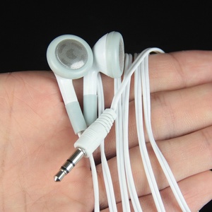 White Disposable Earphones Cheapest Mobile Headsfree Earphone For Bus Or Plane Train For School Gift One Time Use - Product Image 6