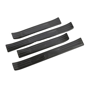 WZXD New Arrival Car <b>Door</b> Sill Guards Stainless Steel <b>Door</b> Sill <b>Plate</b> Black Silver for 2023 - Product Image 2