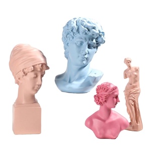 Decorazione per la Casa in Stile Nordico, Scultura di <span class=keywords><strong>David</strong></span> in Resina, Decorazione in Colori Morandi - Product Image 1