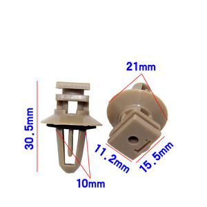 Clips de plástico para molduras de umbral de puerta BMW D388, sujetadores para 320i 325i 520 523 530 X3 X5, reparación y reemplazo - Product Image 2