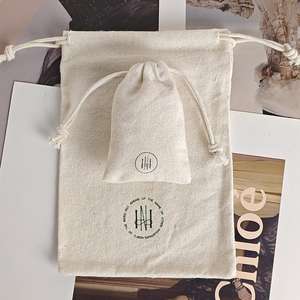 Sac à cordon en coton réutilisable et polyvalent pour bijoux, vêtements, chaussures, chaussettes, emballage, recyclable, vente chaude - Product Image 4