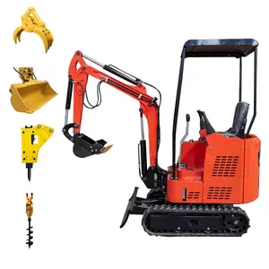 Interior Gardening Retro Hydraulic 25 Hp 800Kg 1 Tonne 2T 2.5 Ton Ground Excavators Diggers Small With Yanmar Brand Motor