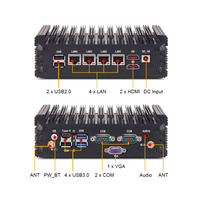 Mini PC Industrial Linkleaps Intel I210AT, 4 Puertos Gigabit Ethernet, Sin Ventilador, Cuatro Núcleos, 4 Subprocesos, 32 GB de RAM