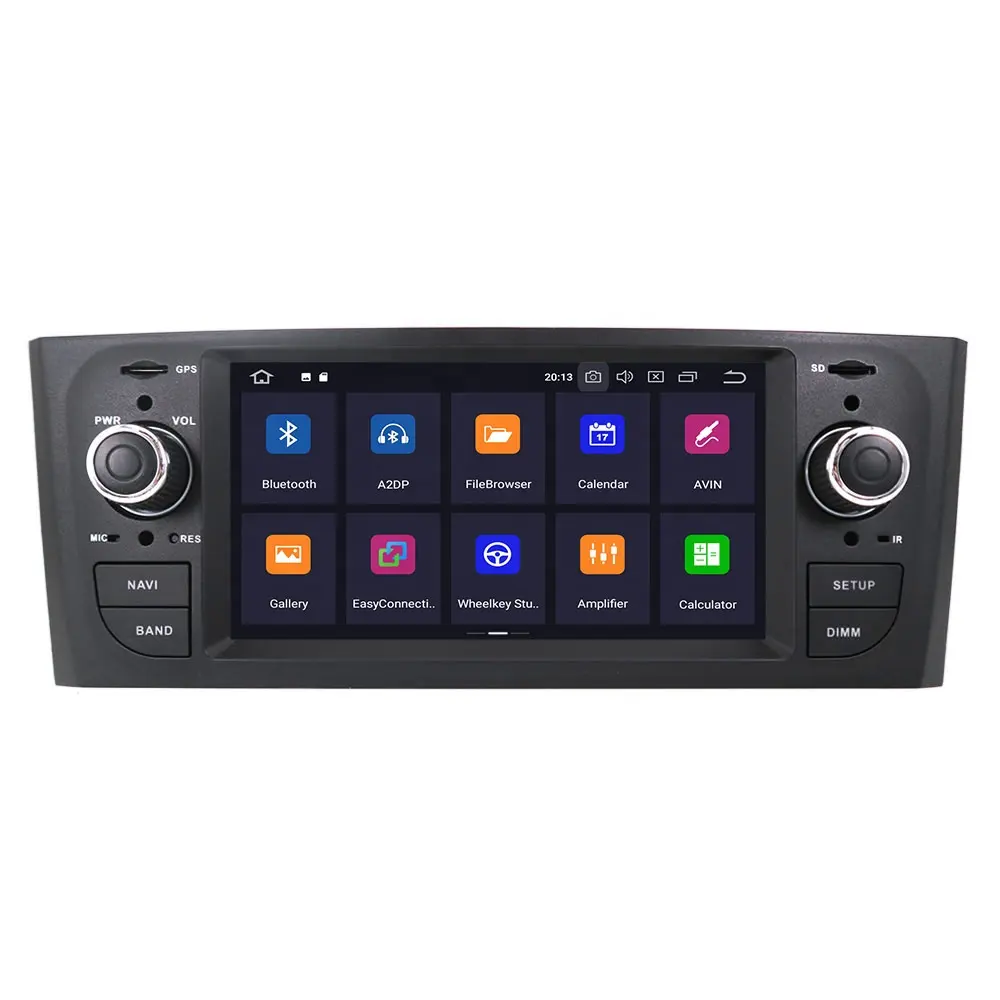 Android 11.0 4G + 64GB araba oto DVD radyo Video multimedya oynatıcı Fiat Grande Punto Punto 2006-2012 GPS Navi dahili DSP