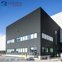 Nave Industrial Prefabricada de Acero Ligero de Gran Envergadura con Almacén, Oficina y Estructura Metálica